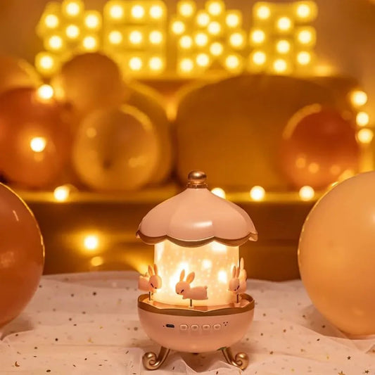 Bunny Carousel Night Light Projector