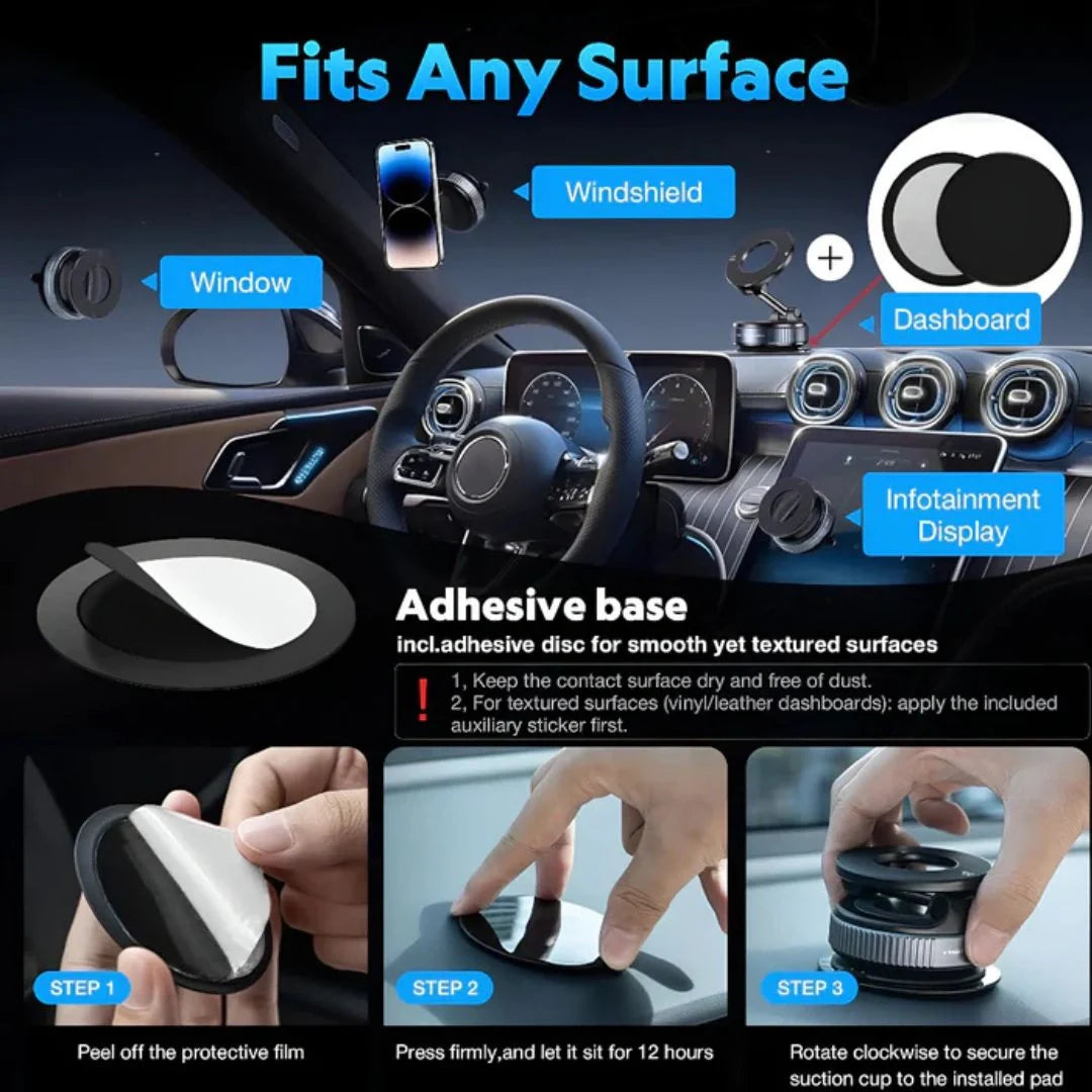 Vacuum Magnetic Suction Phone Holder