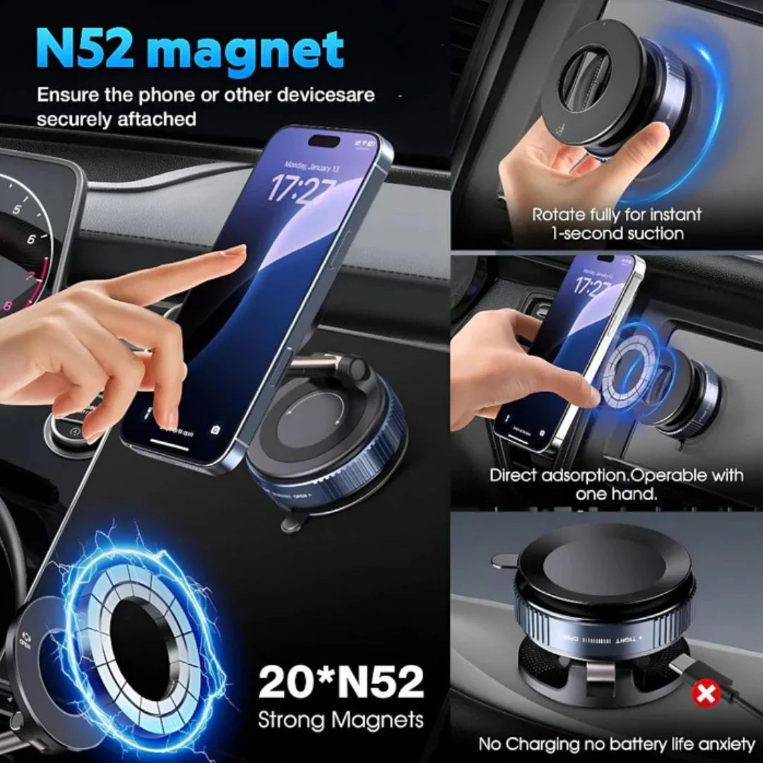 Vacuum Magnetic Suction Phone Holder