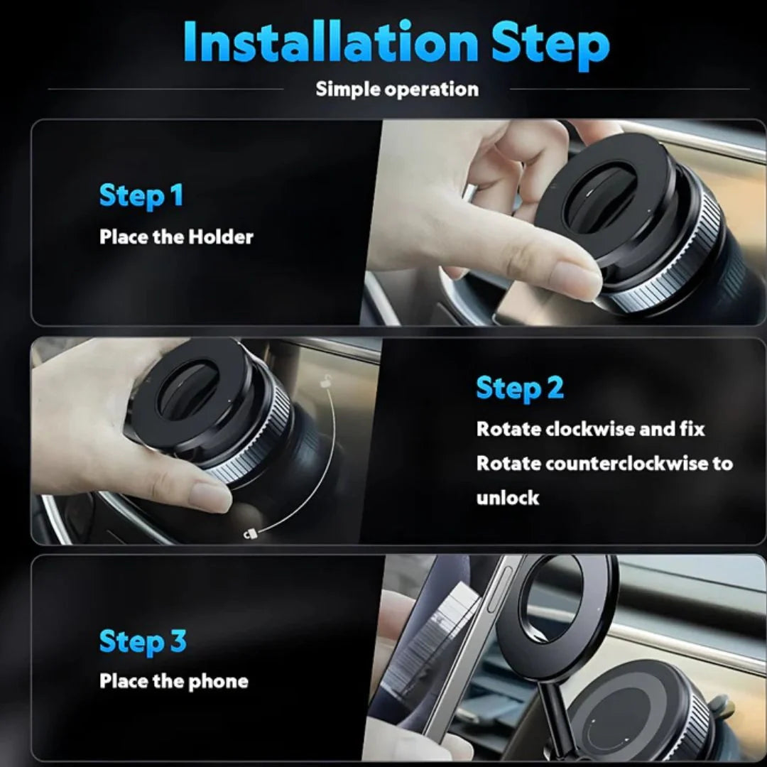 Vacuum Magnetic Suction Phone Holder