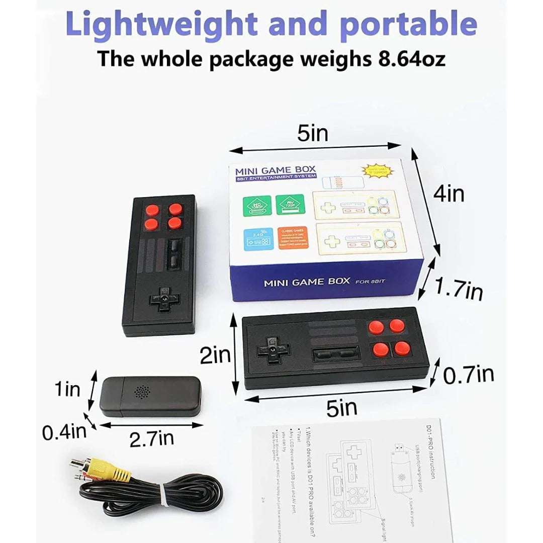 Retro Game Console Built in 620 Classic Games